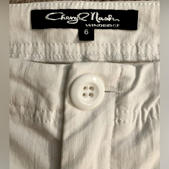 Cheryl Nash Windridge Dressy Capris, Sz. 6, White - Picture 3 of 8